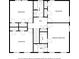 Second floor plan featuring bedrooms, bathrooms, and a walk-in closet, optimizing space and privacy at 3400 Tracelake Dr, Matthews, NC 28105