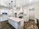 A modern kitchen with an island and lots of cabinet space at 4262 Brandy Creek Ct, Clover, SC 29710