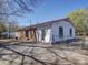 Exterior home backyard showing brick and wood panels with chain-link fence at 4401 Coachwood Ln, Gastonia, NC 28056