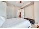 Bedroom with ceiling fan, walk-in closet and bench seat, providing extra storage at 4620 Piedmont Row Dr # 605, Charlotte, NC 28210