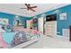 Bright main bedroom features tray ceiling, an en-suite bath, neutral carpet, and lots of natural light at 4858 Sagittarius Cir, Denver, NC 28037