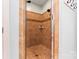 Modern walk-in shower boasts custom tile, rain shower head, and sleek design elements for a spa-like experience at 4858 Sagittarius Cir, Denver, NC 28037