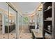 Bathroom showcasing granite countertops, well-lit mirrors, and an elegant tile floor, creating a spa-like atmosphere at 5114 Morrowick Rd, Charlotte, NC 28226