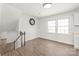 Upstairs hallway leads to multiple rooms with light flooring, offering a seamless transition between spaces at 809 E 23Rd Street St, Newton, NC 28658
