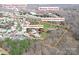 Aerial view showcases the property, 5.4-acre common area, and its location near Blakeney Shopping Center at 8201 Tonawanda Dr, Charlotte, NC 28277