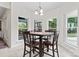 Cozy breakfast nook with natural light from the windows and backyard view and space for seating at 8511 Fox Tail Ln, Huntersville, NC 28078