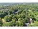 An aerial view of a home surrounded by lush greenery and trees at 9423 Fairmead Dr, Charlotte, NC 28269