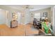 Functional office with a desk, chair, and hardwood floors, ideal for working from home at 101 Woodvale Cir, Lincolnton, NC 28092