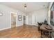 Bright office space featuring hardwood floors and a comfortable work area with natural light at 10802 Tradition View Dr, Charlotte, NC 28269