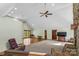 Spacious living room with vaulted ceiling, fireplace and hardwood/carpet flooring at 123 Lucy Ln, Statesville, NC 28625