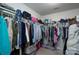 Walk-in closet with wire shelving and plenty of room for storage and organization at 12915 Settlers Trail Ct, Charlotte, NC 28278