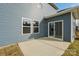 Outdoor patio featuring sliding glass door and vinyl siding at 1305 31St Ne St, Conover, NC 28613