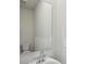 Powder room with a large mirror and modern chrome faucet at 1305 31St Ne St, Conover, NC 28613