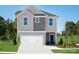 Charming two-story home featuring gray siding, and a two-car garage at 1305 31St Ne St, Conover, NC 28613