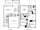 Detailed floor plan showcasing the layout of the first and second floors at 1305 31St Ne St, Conover, NC 28613