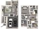 3D floor plan showcasing open living spaces, modern kitchen, bedrooms and bathrooms in the house design at 1329 31St Ne St, Conover, NC 28613