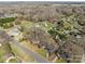 Spacious wooded lots define this neighborhood in a full aerial view at 2418 Acapulco Dr, Gastonia, NC 28054