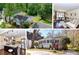 Charming home with fresh exterior, mature trees and landscaping, and covered entrance steps at 3016 Hanson Dr, Charlotte, NC 28207