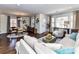 Cozy living room showcasing hardwood floors and stylish furnishings at 3016 Hanson Dr, Charlotte, NC 28207