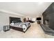 Spacious basement featuring bedroom area and fireplace, offering versatility for entertainment or relaxation at 401 Dakota St, Kannapolis, NC 28083