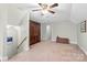 Spacious upstairs bonus room offers versatile space, with Murphy bed at 5309 Silchester Ln, Charlotte, NC 28215