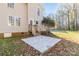 Backyard concrete patio offering a great outdoor living and entertaining space at 617 Edinburgh Ct, Rock Hill, SC 29730
