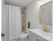 Stylish bathroom featuring a shower, vanity, and modern fixtures at 691 Gibson Nw Dr, Concord, NC 28025