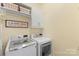 Functional laundry room with modern appliances and ample storage space at 7510 Plumcrest Ln, Harrisburg, NC 28075