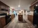 Spacious kitchen with dark cabinets, stainless steel appliances, and central island at 119 Jack Adams Rd, Kings Mountain, NC 28086