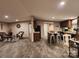 Open concept living room showcasing hardwood floors and modern kitchen appliances at 119 Jack Adams Rd, Kings Mountain, NC 28086