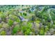Aerial view of the property showcasing the home's lush surroundings and wooded neighborhood at 1514 Ring Tail Rd, Claremont, NC 28610