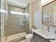 Beautiful bathroom featuring a glass shower and modern fixtures at 2013 Garden View Ln, Weddington, NC 28104