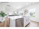 Kitchen island with seating and sink at 2319 Riggs Rd, Sherrills Ford, NC 28673