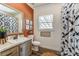 This bathroom features a stylish sink, vanity, and a window providing natural light at 260 Charlie Stacks Rd, Lancaster, SC 29720