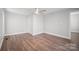 Light and bright bedroom with ceiling fan, closet, new floors and paint at 306 7Th Street Ne Pl, Conover, NC 28613
