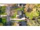 Aerial view of the home's roof and yard, highlighting its location within a tree-lined neighborhood at 3808 Severn Ave, Charlotte, NC 28210