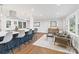 Open-concept kitchen and living area featuring modern finishes and a spacious layout at 3808 Severn Ave, Charlotte, NC 28210