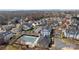 Aerial view of a community with a pool and clubhouse at 4627 Eaves Ln, Charlotte, NC 28215