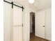 Bright bedroom with wood flooring and closet with sliding door and ceiling fan at 517 Roberts Ave, York, SC 29745
