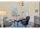 Bright office with vaulted ceiling, large window and glass french doors at 518 May Green Dr, Clover, SC 29710
