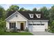Charming single-story home with a well-manicured lawn and a two-car garage at 5301 Mint Harbor Way # 0315, Charlotte, NC 28269