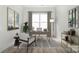 Bright home office with a comfortable chair, desk, and modern decor at 5301 Mint Harbor Way # 0315, Charlotte, NC 28269