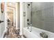 Well-appointed bathroom featuring a shower over tub combination with modern fixtures at 6026 Gray Shadow Ct, York, SC 29745