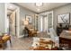 Bright home office with French doors, stylish decor, and ample natural light at 6026 Gray Shadow Ct, York, SC 29745