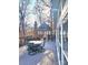 Relaxing deck with ample seating, offering scenic views, and a gazebo, perfect for outdoor dining and entertaining at 112 Trestle Cir, New London, NC 28127