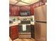 Well-equipped kitchen featuring modern appliances and ample counter space for cooking at 112 Trestle Cir, New London, NC 28127