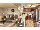 Kitchen with breakfast bar and seating, stainless steel appliances, and open to the living room at 112 Trestle Cir, New London, NC 28127