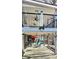 Lower patio area with stone flooring and ceiling fans, ideal for outdoor entertaining at 112 Trestle Cir, New London, NC 28127
