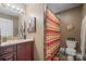 Well-appointed bathroom with modern vanity, tiled shower and stylish decor at 1529 Indian Springs Nw Dr, Conover, NC 28613