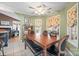A charming breakfast nook area showcases the natural light and adjacent kitchen area at 1529 Indian Springs Nw Dr, Conover, NC 28613